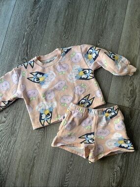 BLUEY Toddler Peach Two-Piece Pajama Set